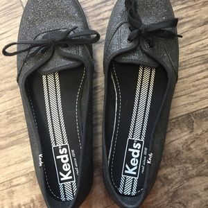 Black glitter Keds